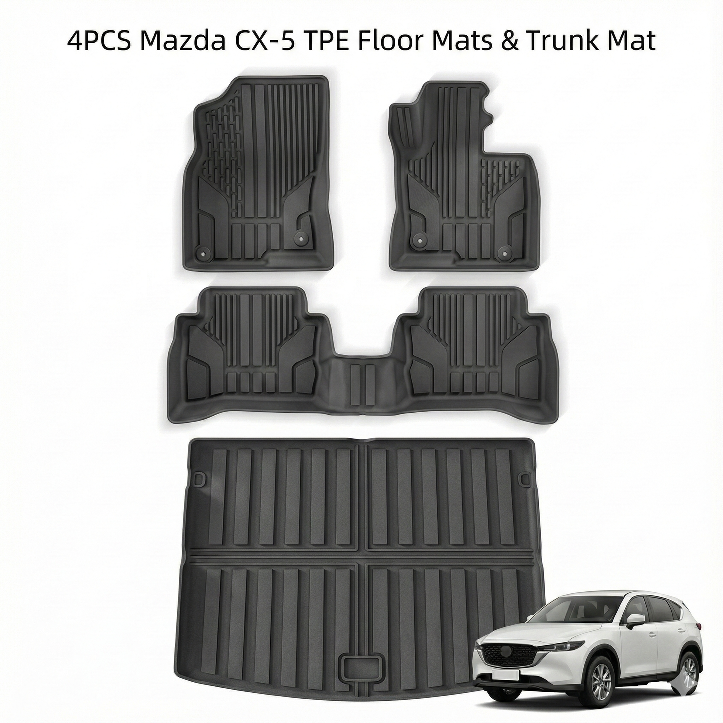 All-Weather TPE Floor Mats & Cargo Liners for Mazda CX-5 (2017–2025) | T-MOD Canada