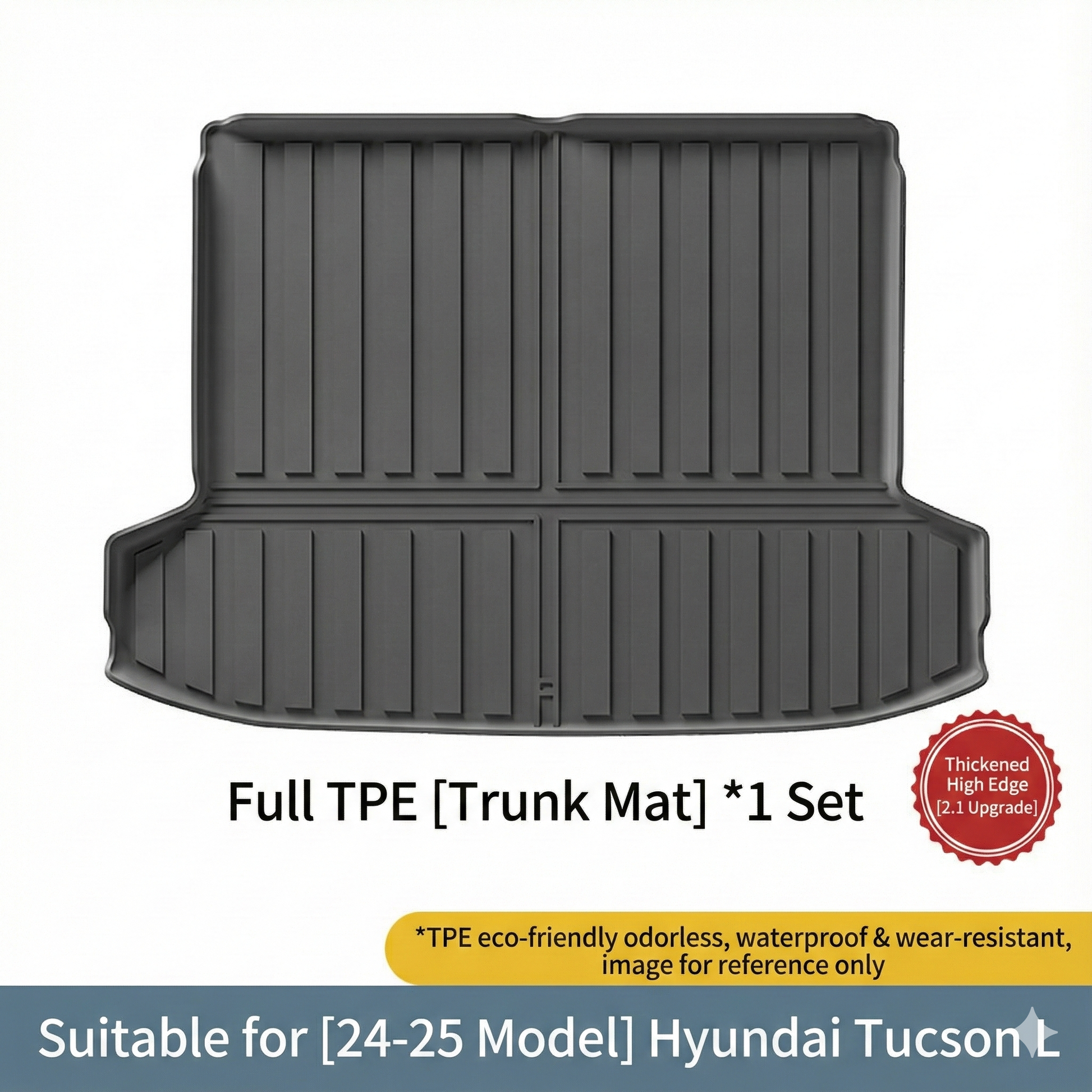 4PCS All-Weather TPE Floor Mats & Trunk Set for 2022–2026 Hyundai Tucson (Non-Hybrid/PHEV) – Waterproof & Non-Slip 3 | T-MOD Canada