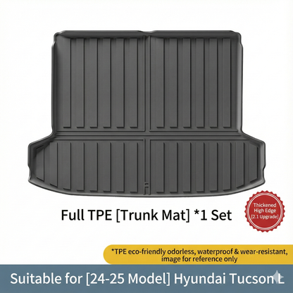 4PCS All-Weather TPE Floor Mats & Trunk Set for 2022–2026 Hyundai Tucson (Non-Hybrid/PHEV) – Waterproof & Non-Slip 3 | T-MOD Canada