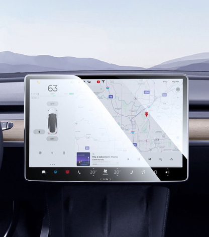 Tempered Glass Screen Protector for Tesla Model Y/3