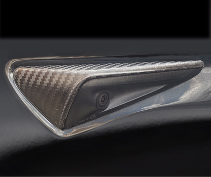 Carbon Fiber Side Camera Covers for Tesla Model 3/Y (2017-2025)