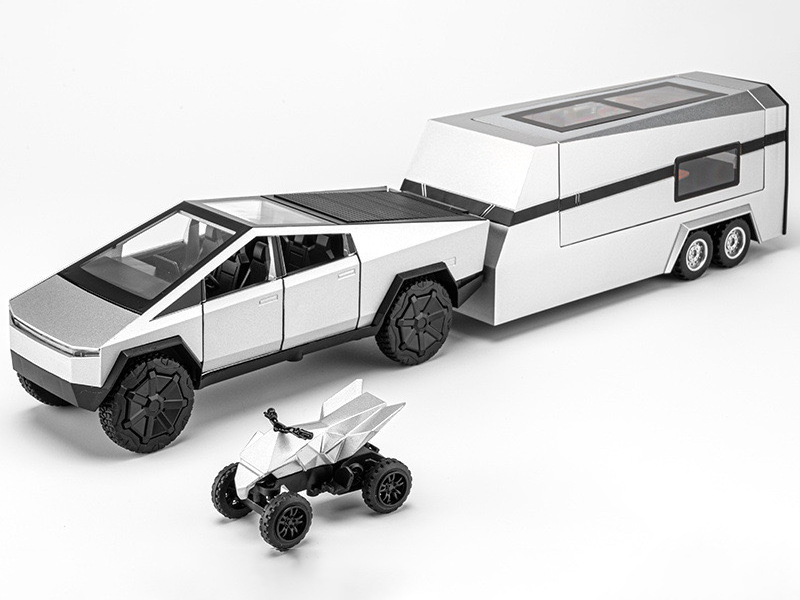 1:32 Cybertruck, Cyberquad, and RV Model Set