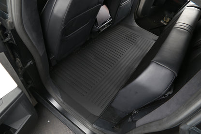 Tesla Cybertruck floor mats installed