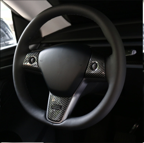 Tesla Accessories ABS Plastic Steering Wheel Cover Trims Fit for Tesla Model 3 & Model Y