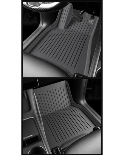 Ensemble de tapis de sol tout temps pour Tesla Model Y 2021-2025 (6 pièces)