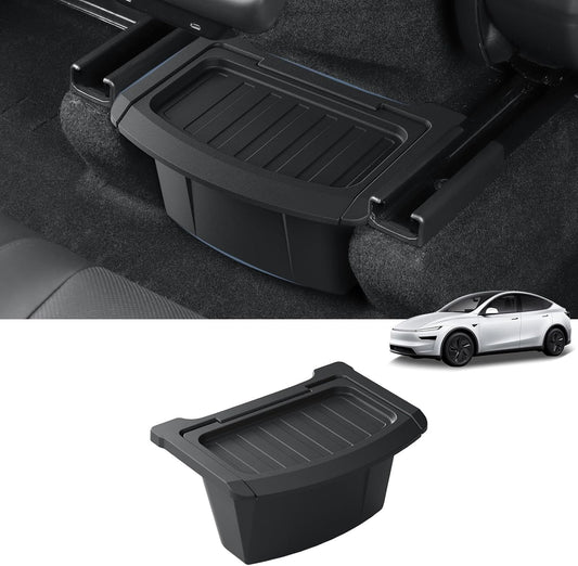 Rear Center Floor Storage Box with Lid for Tesla Model Y Juniper 2026+