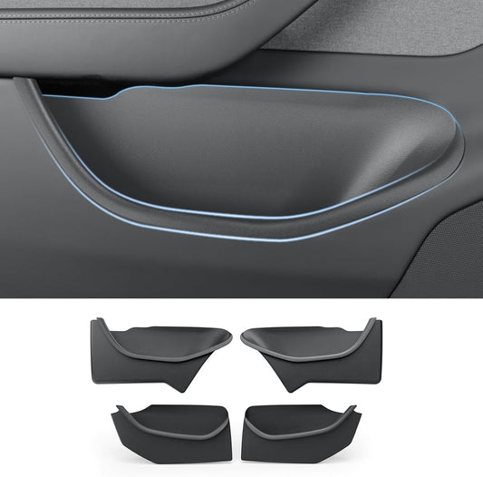 Door Side Pocket Full-cover Storage Trays – 4PCS Full Set for Front & Rear Doors for Tesla Model Y Juniper 2025-2026+