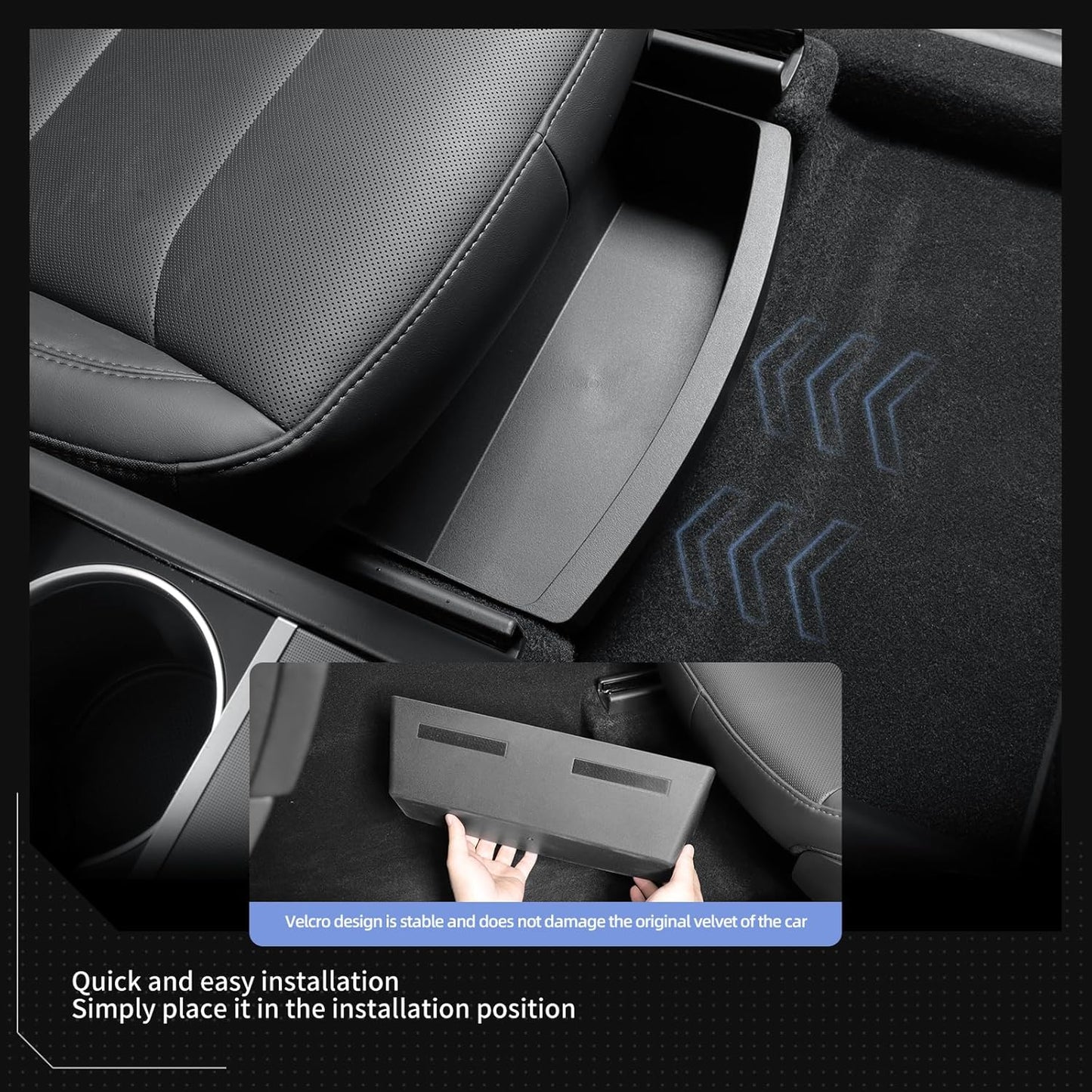 Under-Seat Storage Organizers for Juniper Tesla Model Y 2025–2026