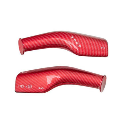 Carbon Fiber Stalk Cover for Tesla Model Y/3 Gear Shift (2 PCs)