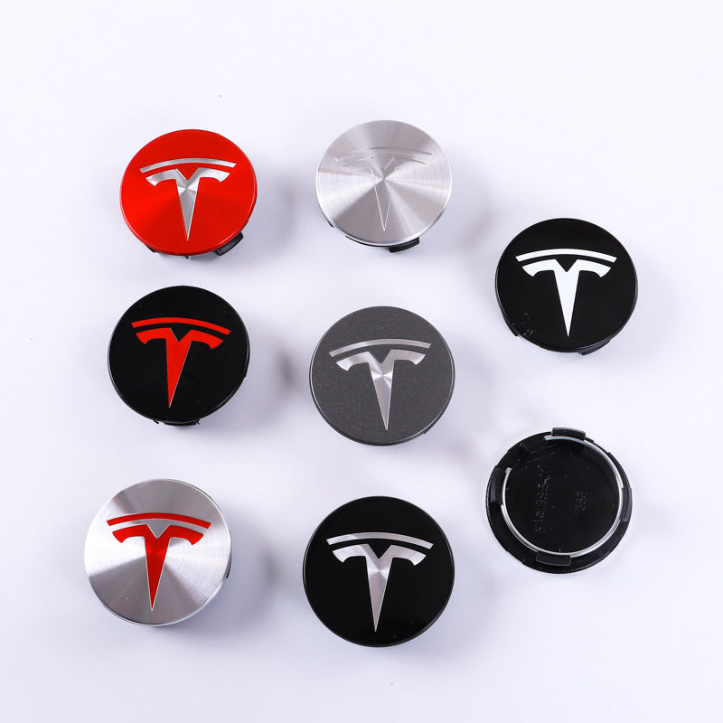 Stylish Wheel Hub Center Caps for Tesla Model Y/3 (4 pcs)