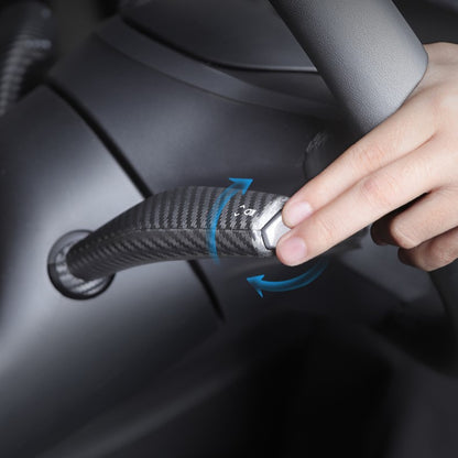 Carbon Fiber Stalk Cover for Tesla Model Y/3 Gear Shift (2 PCs)