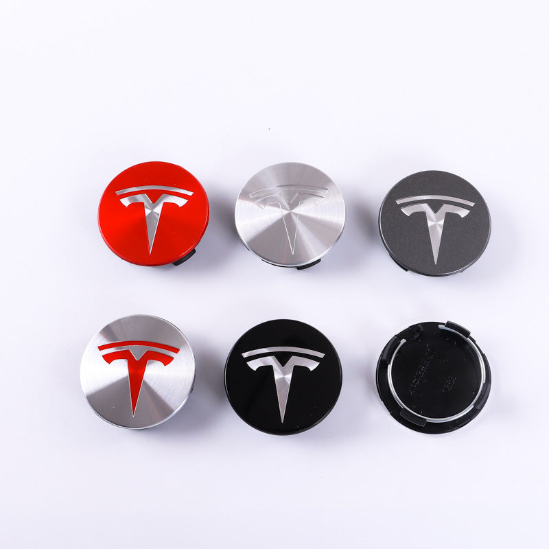 Stylish Wheel Hub Center Caps for Tesla Model Y/3 (4 pcs)