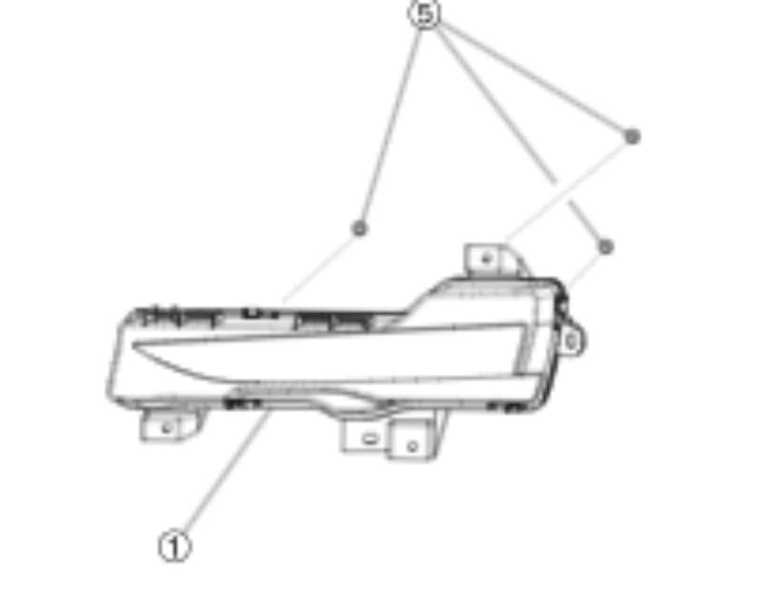 Lamp Assembly Fascia Lamp Sae Left Hand – Tesla Model S (2012-2024)
