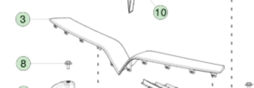 Front Upper Grille Bright Trim – Tesla Model X (2016-2024)