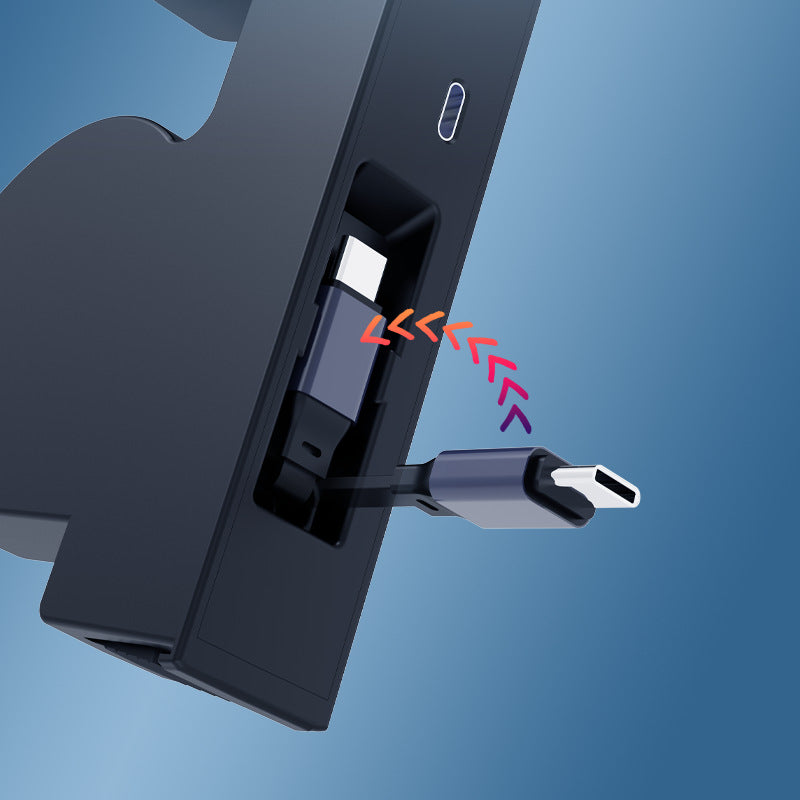 Hub USB 5-en-1 caché pour console centrale avec chargeur de montre et câbles rétractables | Pour Tesla Model 3 (2024+) et Y (2026+)