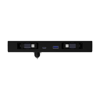 Hub USB 5-en-1 caché pour console centrale avec chargeur de montre et câbles rétractables | Pour Tesla Model 3 (2024+) et Y (2026+)