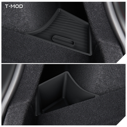 TPE rear trunk storage bin installed in Tesla Model 3 Highland