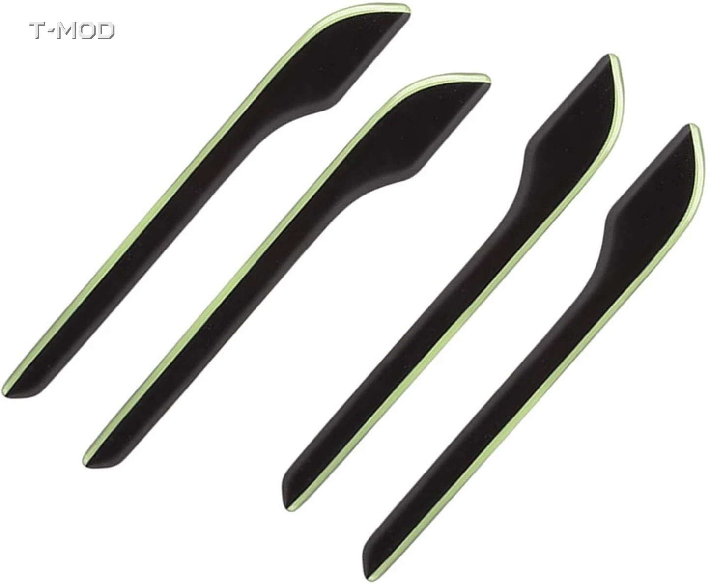 Glow-in-the-dark door handle protectors for Tesla Model 3 and Model Y, installed view