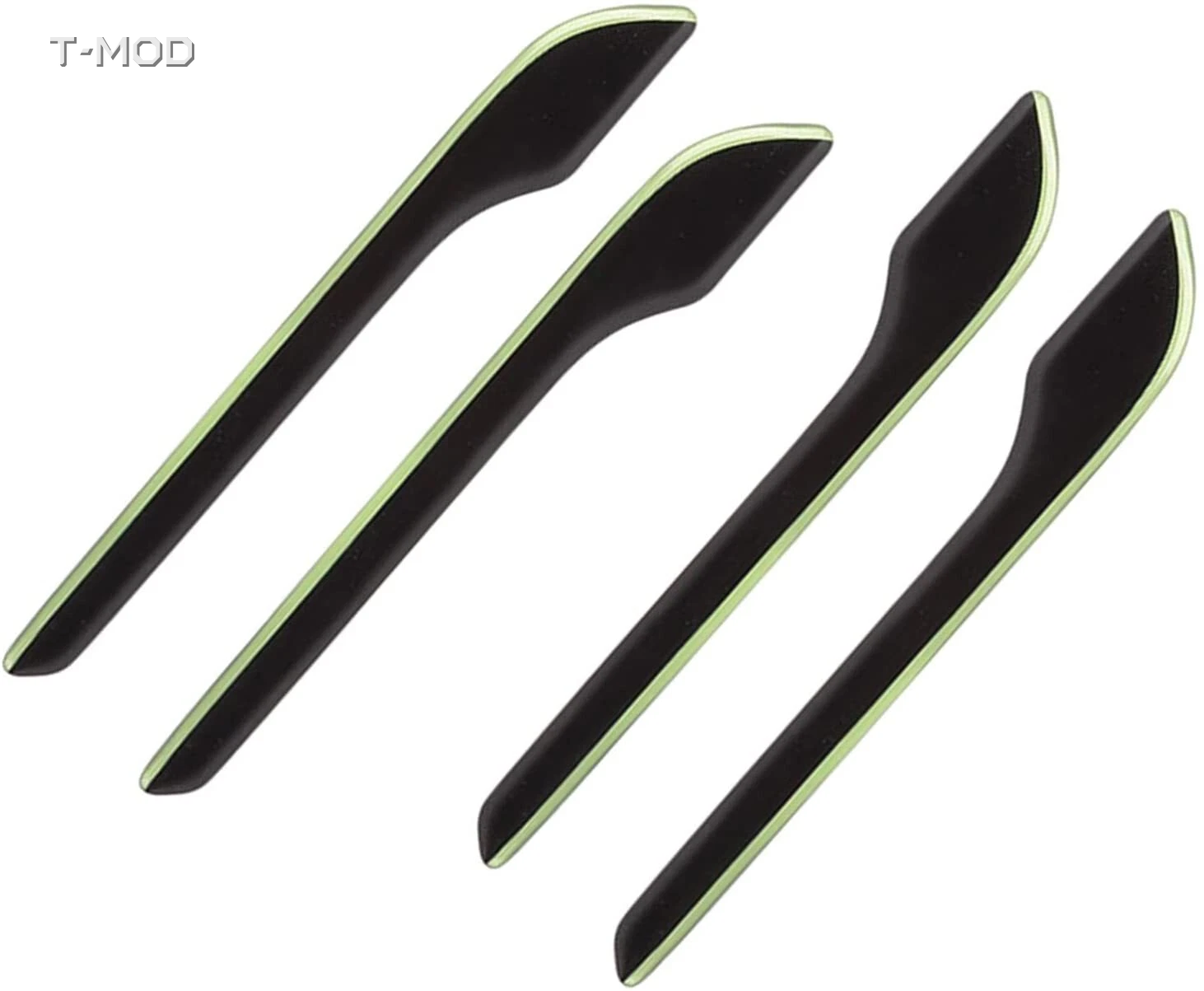 Glow-in-the-dark door handle protectors for Tesla Model 3 and Model Y, installed view