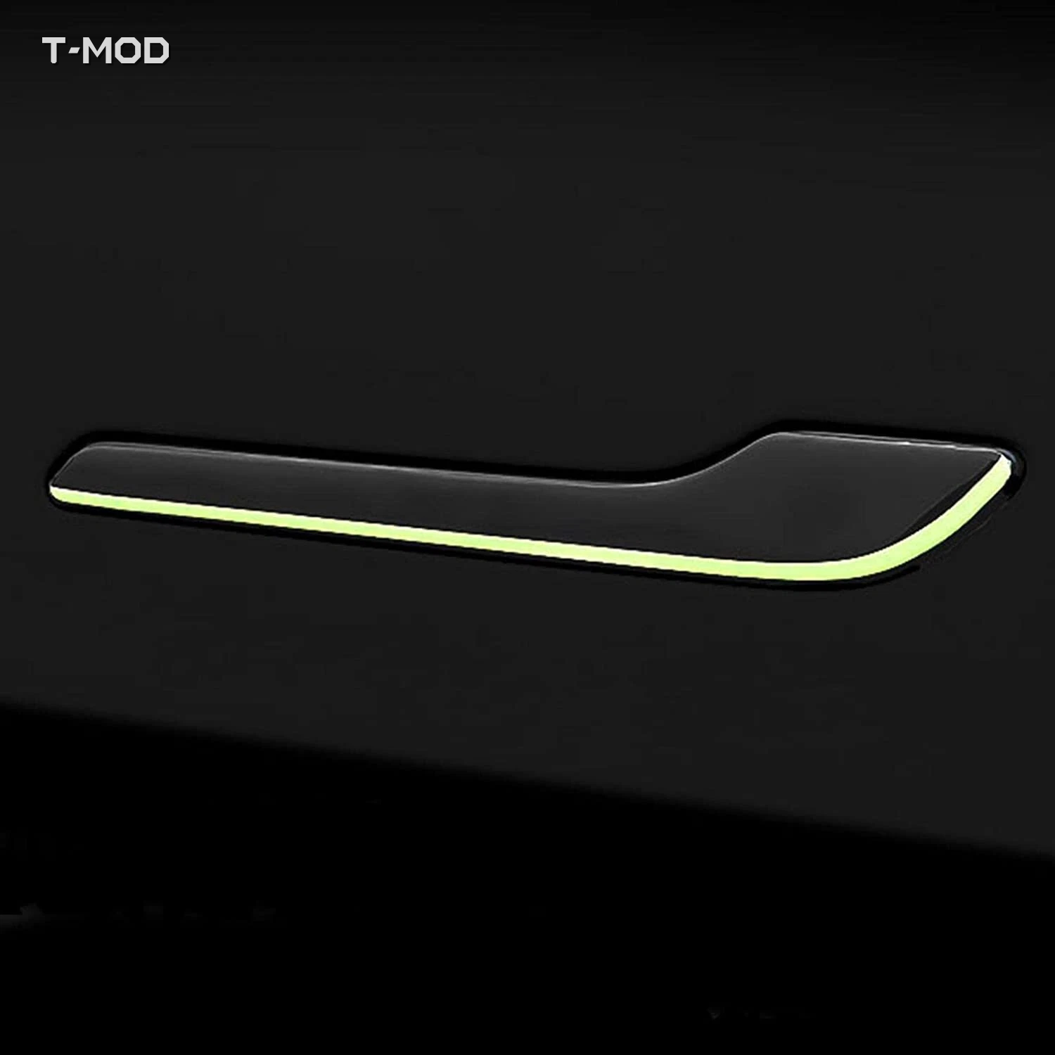 Four-piece glow-in-the-dark Tesla door handle protector set