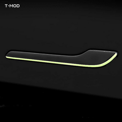 Four-piece glow-in-the-dark Tesla door handle protector set