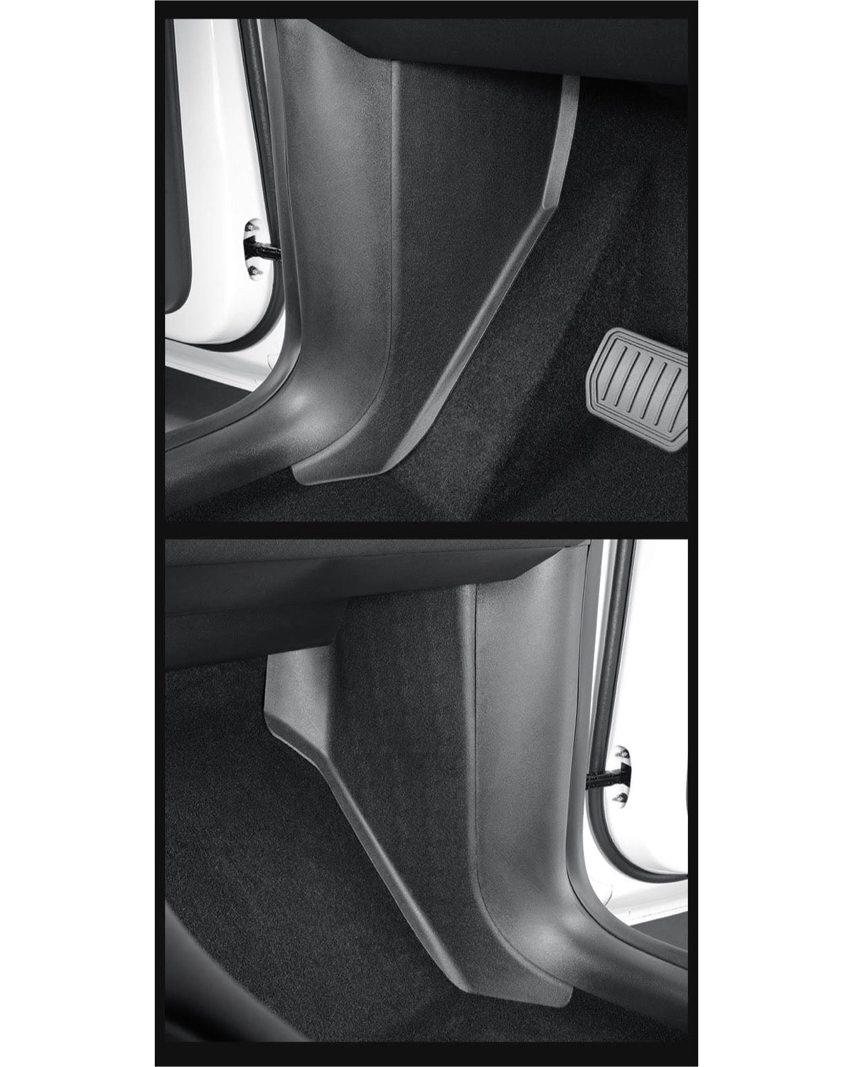 Repose-pieds anti-coups de pied compatibles avec Tesla Model Y 2024