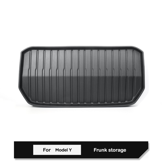 Frunk Mat for Tesla Model Y juniper  5-Seater: All-Weather TPE Frunk Storage Mat