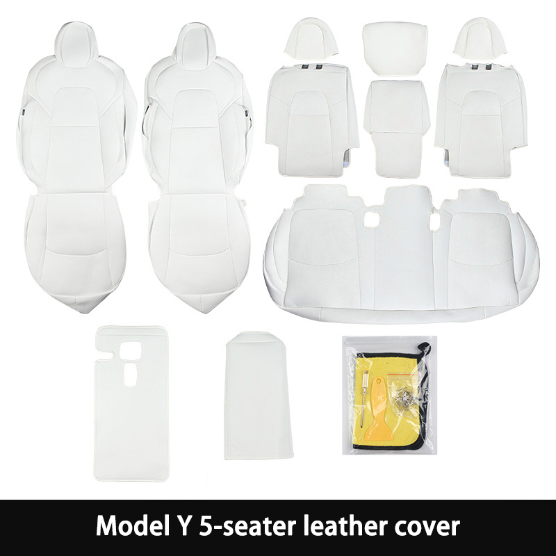 Tesla Model Y Custom Leather Seat Covers (2020-2025, 5-Seater)