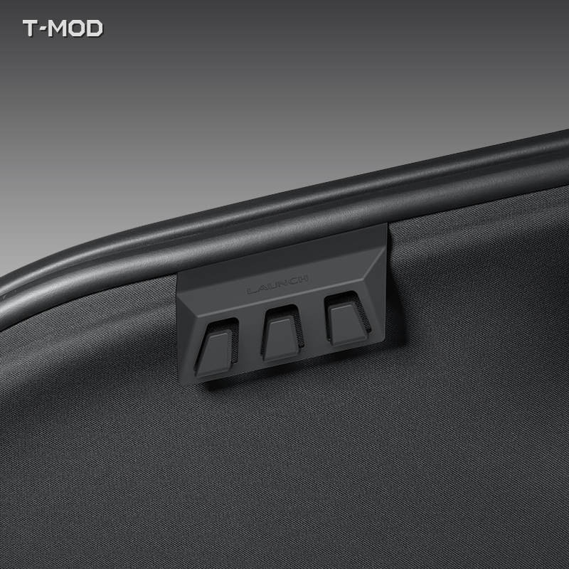 Installed rear trunk cargo grocery bag hook for Tesla Model Y Juniper