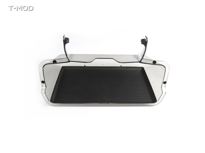 Lower fixed-open storage tray with black pad for Tesla Model 3 Legacy / Tesla Model Y Legacy 5-Seater / 7-Seater