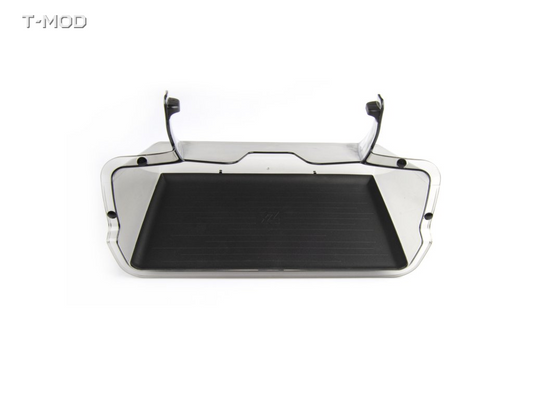 Lower fixed-open storage tray with black pad for Tesla Model 3 Legacy / Tesla Model Y Legacy 5-Seater / 7-Seater