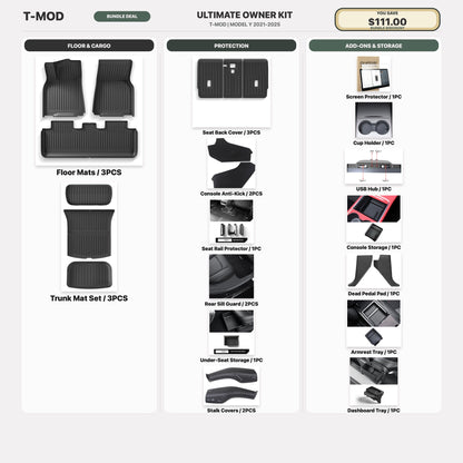 T-MOD Legacy Model Y 24 PCS Ultimate Owner Kit Combo Deal