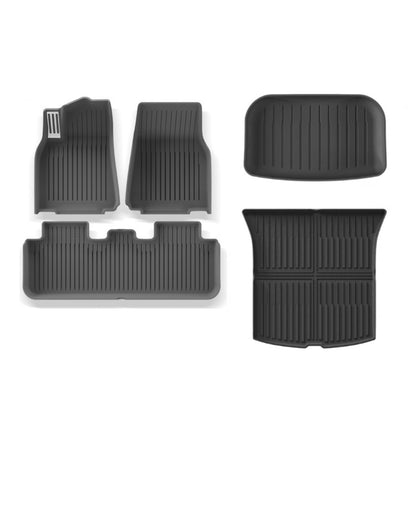 T-MOD Floor Mats / Trunk Mats For Tesla Juniper Model Y AWD / Long Range / Performance 2025-2026 All Weather Protection