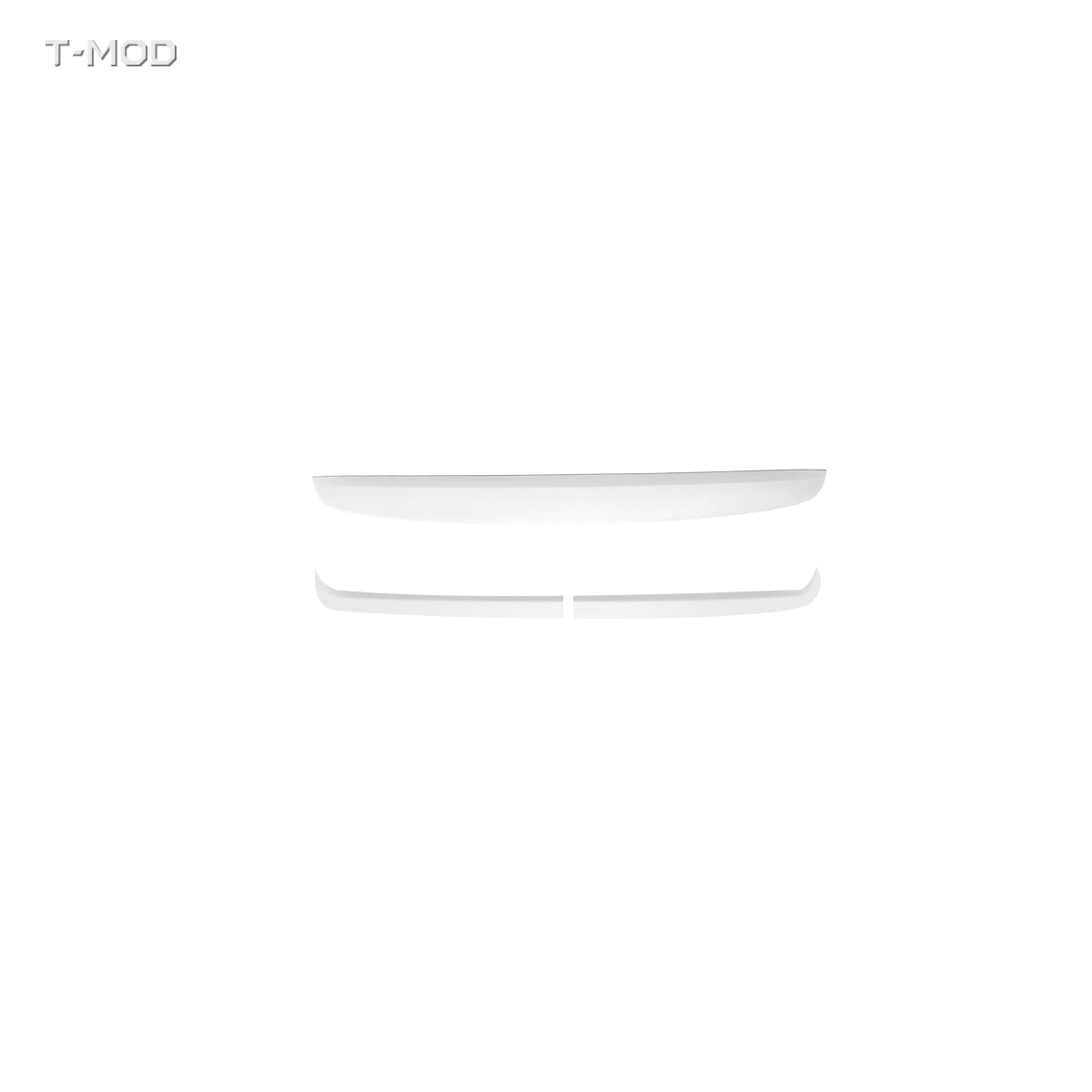 Matte White dashboard trim cover for Tesla Model 3 (Highland · 2024+)
