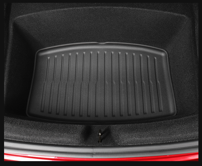 Frunk Mat for Tesla 2024 Highland Model 3: All-Weather TPE Under Trunk Storage Mat