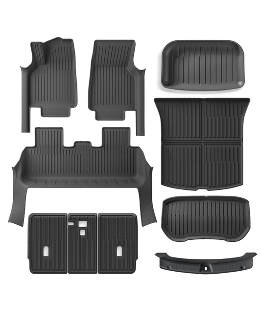 All-Cover Floor mats & Cargo mats & Seatback Cover & Rear Bumper Guard combo deal (10pcs) for Juniper Model Y (2026)