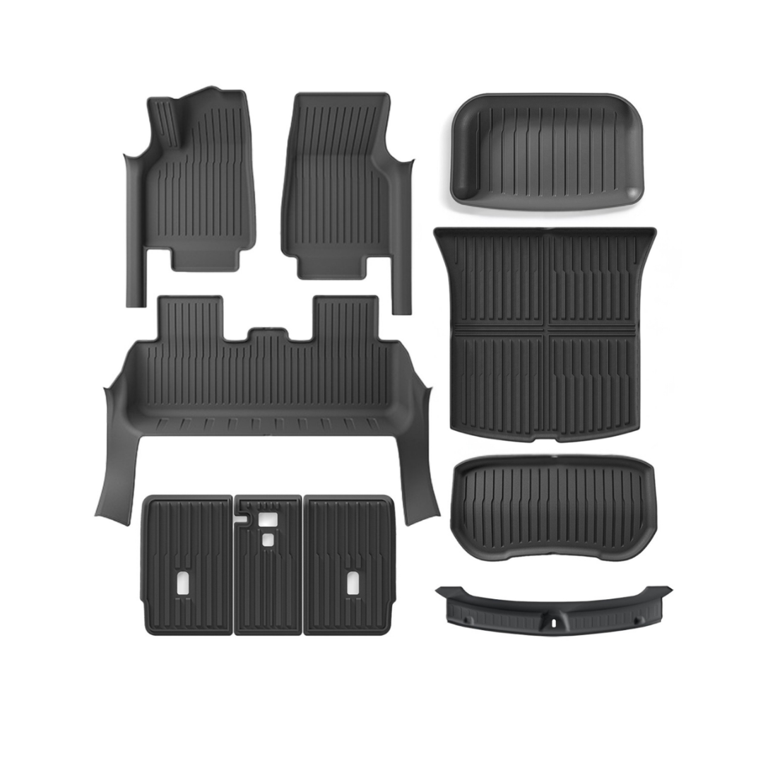 T-MOD All-Cover Floor Mats / Trunk Mats For Tesla Juniper Model Y 2025-2026 All Weather Protection