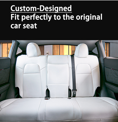 Tesla Model 3 Seat Cover Leather Custom Fit for Tesla Model 3 (2020-2023)