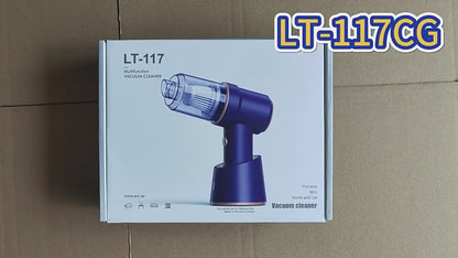 Handheld Car Vacuum Cleaner with LED Light and Multi-Nozzles