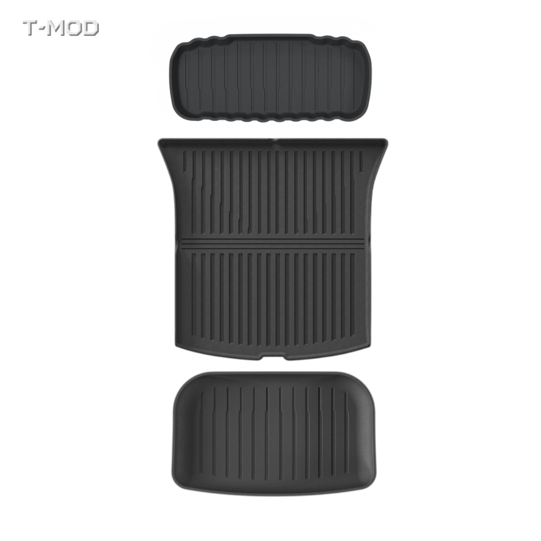Floor Mat & Trunk Mat Bundle for Tesla Model Y Juniper RWD (2025+) — All-Weather TPE Protection