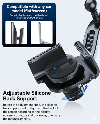 Screen-Edge Universal Phone Mount for Model Y and Model 3