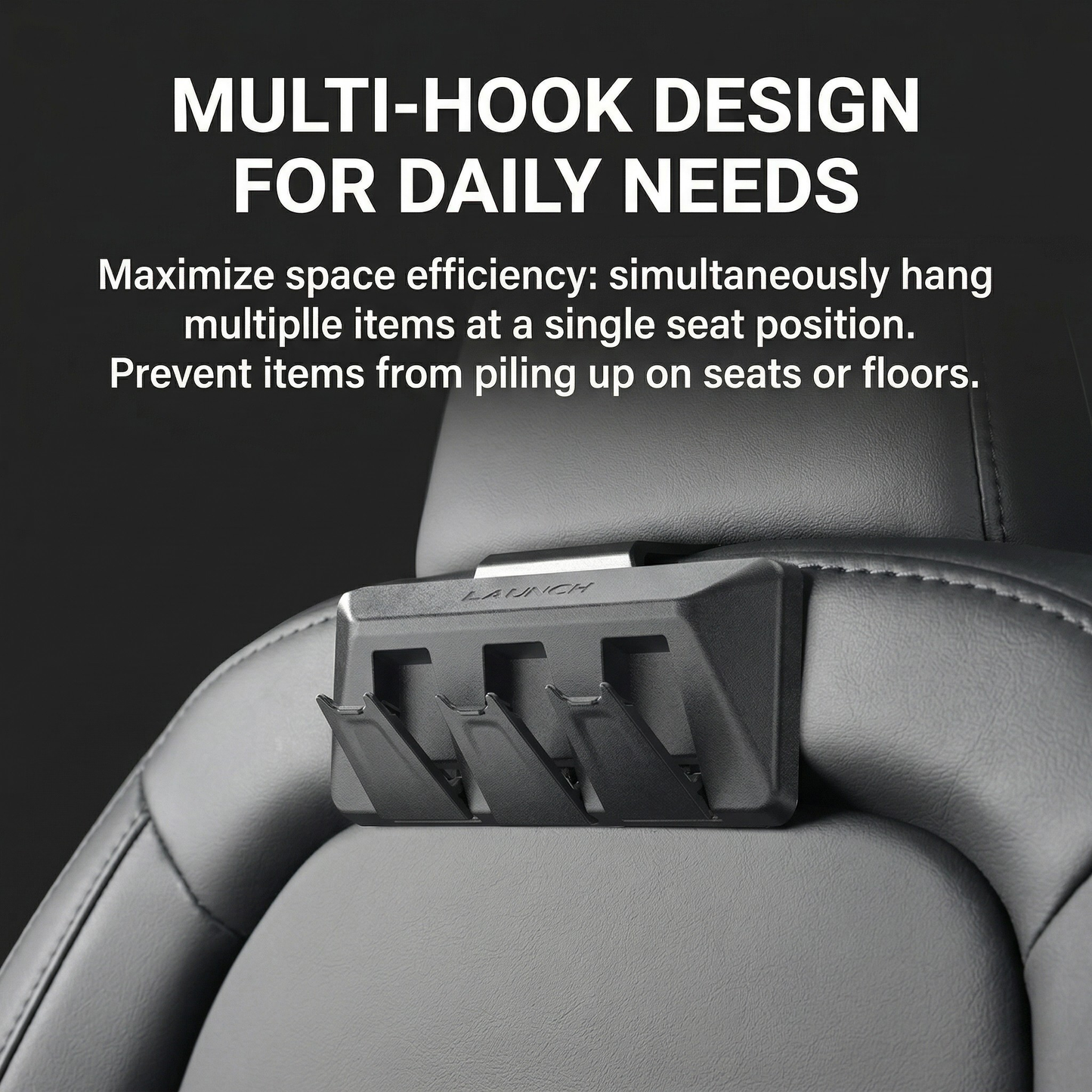 Hidden Folding Seat Back Hooks | Custom Fit for Tesla Model 3 & Model Y 6 | T-MOD Canada