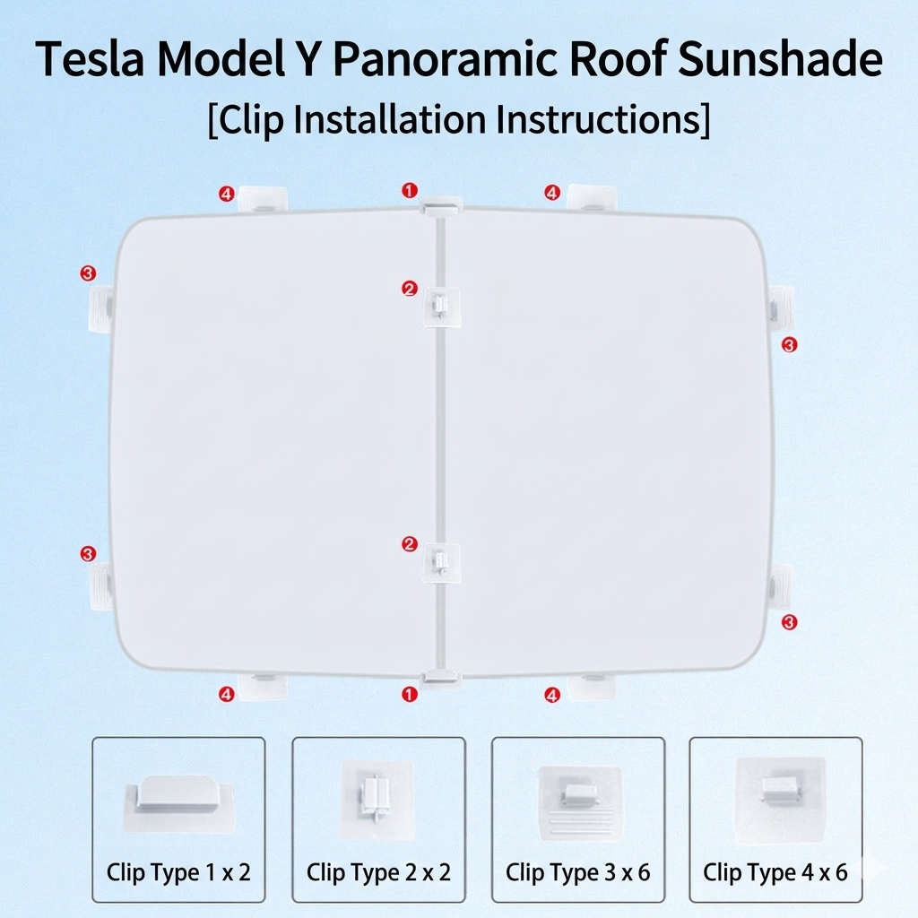 Glass Roof Sunshade for Tesla Juniper Model Y 2026 4 | T-MOD Canada