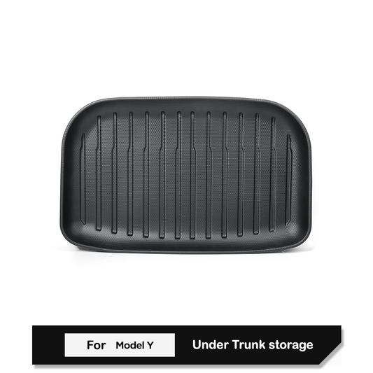 Lower Trunk Mat for Tesla Model juniper Y 5-Seater: All-Weather TPE Trunk Storage Mat