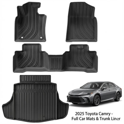 4-Piece All-Weather TPE Floor Mats & Trunk Mat Set for Toyota Camry | T-MOD Canada