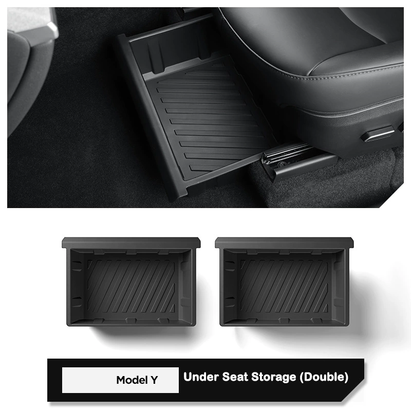 Tesla Under-Seat Storage Box for Model Y (2021-2025) & Model X (2022-2023)